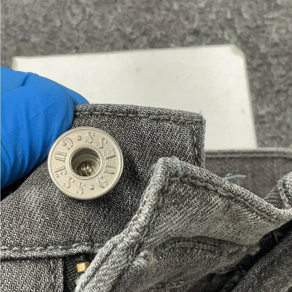 J Brand Gray Straight Leg Jeans - Size 25 - Picture 3 of 4